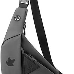 Waterproof Unisex Crossbody Waist Bag Fanny Pack for Men Women Half Moon Boomerang Style Sling Bags Side Shoulder Chest Bag Anti-Theft Money Mobile Phone Pouch for Travel Hiking Sports Outdoor-4