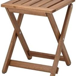 IKEEEEAAAA, TROFAST Nammaro Stool, Outdoor, Foldable/Light Brown Stained, 37x45 cm (14 3/8x17 3/4 ")-25