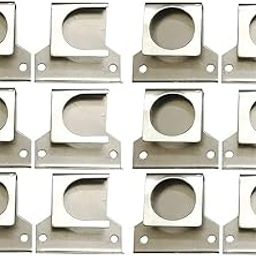 Stainless Steel Curtain Rod Bracket Universal Wall to Wall Bracket for Door and Windows with Complete Fittings | Suitable for 25 mm Pipe (Pack of 6)-image-45
