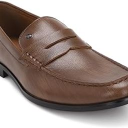 Men Brown Formal Leather Loafers-image-91