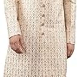 Men's Embroidered Silk Blend Ethnic Sherwani Set-picture-11