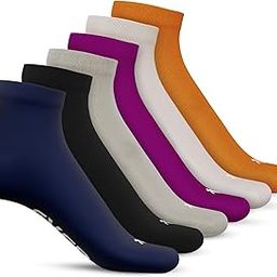 Bamboo Ankle Length Socks for Men & Women | Office, Lounge, Cycling & Running | Seamless, Super Soft, Breathable & Anti-Odor | Pack of 6-image-78
