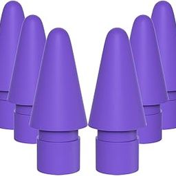 Compatible for Apple Pencil Tips Colored 6 Pack (Purple)-13