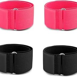 Ankle Straps for Gym, 4 Pack Elastic Training Bands, Wrist Strap for Gym, Boldfit Gym Accessories for Men Workout, Durable Ankle Support for Cable Machine Exercises-image-41