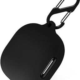 LIRAMARK Silicone Cover Case with Carabiner Compatible with soundcore P40i (Black)-image-51
