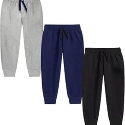 Trampoline Cotton Trackpants for Kids Pack of 3 with Drawstrings & Ribbed Cuffs | Boys & Girls Joggers with Prints | Side Pockets Soft Waistband | Breathable & Stretchable Playwear-picture-28