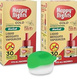 Happy Night 45 ML Mosquito Refill with Machine/ Active Tulsi Mosquito Refill/ Mosque Repellent/ Liquid Vaporizer for Mosquito/ Natural Insect Repellent/ Room freshner/Safe for Kids & Baby/ 1 Mosquito Machine + 2 Refill (45ml each)-image-9