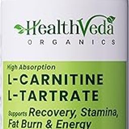 Health Veda Organics L Carnitine L-Tartrate, 1000mg | Pre-Workout Supplements | Supports Muscle Recovery & Endurance | For Both Men & Women I 60 Veg Capsules-4