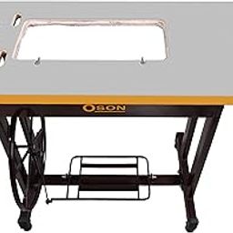Umbrella (TA-1) Sewing Machine Stand with Plywood Table (Brown).-image-87