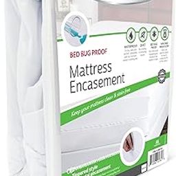 Guardmax Jersey Knitted King Zippered Mattress Encasement with Deep Pockets - Waterproof & Bed Bug Proof Mattress Protector - Comfortable, Soft, and Noiseless Zippered Bedding - (78x 80 x 18)-0