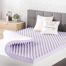Best Price Mattress 3 Inch Egg Crate Memory Foam Mattress Topper with Soothing Lavender Infusion, CertiPUR-US Certified, Twin-image-31