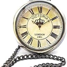 Royal Gold Brass Victoria 1901 Dial - Antique Pocket Gandhi Watch Royal Look Indian Handicraft Premium Gift Item-image-96