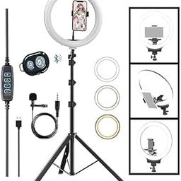 TRIDEO 12 Inches Big LED Ring Light for Camera, Phone YouTube Video Shooting and Makeup, 22" inch Ring Light-29