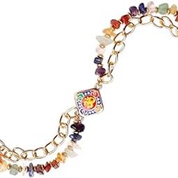 Shubhanjali Crystal Elegant Rakhi's for Bhaiya Bhabhi/Sister Raksha Bandhan,Gift Set With Adorable Charm and Crystal Chips Beads Rakhi with Potali of Greeting Card,Kumkum Chawal-image-22