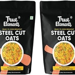 True Elements Steel Cut Oats 500 g*2 - Diabetic Friendly | High in Protein and Fiber | Gluten Free Oats | Healthy Breakfast Cereals-22