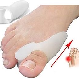 Toe Bunion Guards & Spreaders Pads Big Separator Cushion Straightener Two Finger Hallux Valgus- Crooked Toes, Pressure, Corrector, Straighten Toe Structure Gel Spacers, Protectors, Correctors-50