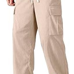 Men's Cargo Pants | Corduroy Trousers for Men Loose Fit | Cargos for Men | Men Cargo Trouser-image-37