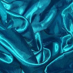 Bini Fabrics Teal Bule Silky Satin Dress Fabric Plain Satin Material 44/45" Width, Slik & Shiny Fabrics (1 Meter)-image-74