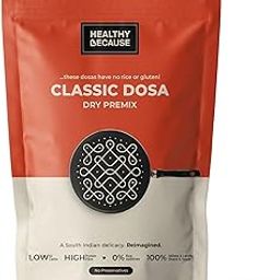 Healthy Because Millet Dosa Instant Mix (200g) | Classic Dosa Premix - No Rice | Healthy South Indian Dosa Batter Mix Breakfast | No Preservatives | Low GI | High Protein-image-80