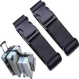 LAKSHMINARAYAN Sales Add a Bag Luggage Strap, Heavy Duty Adjustable Suitcase Belt Travel Attachment Travel Accessories for Connecting Your Luggage Together - Black (2pcs add a Bag Strap)-10