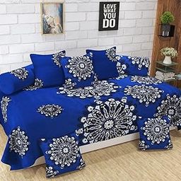 Super Soft 3D Blend Diwan- Set of 8 Pieces, Color Blue-image-56