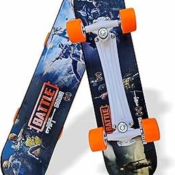 Jaspo Battleground 26"x 6.25" Inches Fiber Beginner Skateboard for Jaspo Turbo 26"x 6.25" Inches Fiber Beginner Skateboard for 8 yrs & Above (Battleground)-image-53