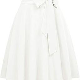Faux Crepe Knee Length Skirt 573-image-8