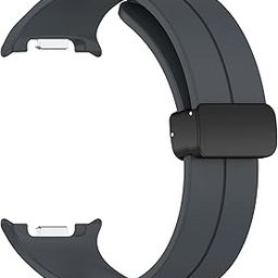 OBOE Silicone Strap Magnetic Clasp Band 'COMPATIBLE WITH' Samsung Galaxy Watch 8 40mm 44mm/Galaxy Watch 8 Classic (B-Dark Grey) [WATCH NOT INCLUDED]-image-95
