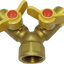 Losa External tooth pagoda joint butterfly handle ball valve 4 points Y type one inner wire two outer wire ball valve-image-4