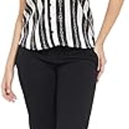 Women's Slim Fit Satin Stripes Printed Camisole-32
