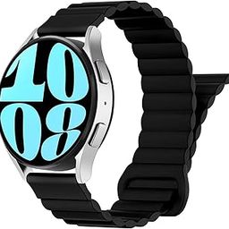 VEMIGON Silicone Magnetic Strap Compatible with Samsung Galaxy Watch 7 6 5 4 Bands 44mm 40mm/Galaxy Watch 6 Classic 47mm 43mm/Watch 5 Pro 45mm/Watch 4 Classic 46mm 42mm, 20mm Replacement Sport Loop-13