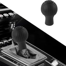 SARTE Car Gear Knob Protector Gear Shifter Cover for Anti-Scratch Car Gear Knob Cover and Dust Proof Nonslip Gear Cover for Car Universal Fit Silicon Car Gear Knob Stylish- Black, Silicone Rubber-11