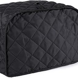 MOSKOS 2-Slice Toaster Cover, Kitchen Small Appliance Cover, Universal Size Microwave Oven Dustproof Cover Women Gift（Black)-18