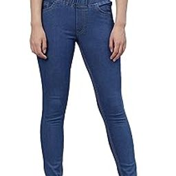 Women's Slim Fit Mid Rise Jeggings -, Skinny, Wide Leg Jean, Elasticated-image-25