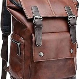 FUR JADEN Vegan Leather Anti Theft Casual Laptop Backpack with 15.6 Inch Laptop Pocket-image-23