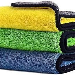 Siidak Microfiber Super Absorbent Cloth 500 GSM 30X40 cms Edge Towel Set Extra Thick Microfiber Cleaning Cloths Perfect for Bike Auto Cars Both Interior and Exterior (3)-image-31