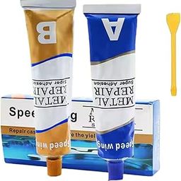 Magic Metal Mending, Cold Weld Metal Repair Paste Adhesive Gel, Ab Strong Glue Universal Metal Plastic Weld Repair Glue Aluminum,Welding Glue Grout Gap Filler Agent Water, Metal Glue for metal-image-0