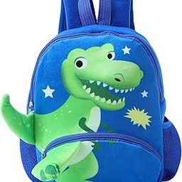 Premium Dinosaur Theme Soft Toy Bag for Boys & Girls, Cute Animal Shoulder Backpack for Children, Plush School Bag for Kids, Mini Travel Bag, Best Birthday Gift, 2+ Years, 11 Inch-image-50