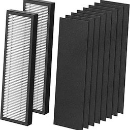 TRENDYNEST HEPA Replacement Purifier Spare Parts Easy Installation Air Purifier Cleaner 2pcs Black|Home & Garden | Home Improvement-image-57