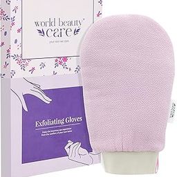 Moroccan Hammam Exfoliating Kessa Scrub Glove Shower Scrub Gloves Body Facial Tan Massage Mitt (Pink)-47