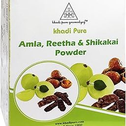Khadi Pure Hebal Amla, Reetha & Shikakai Powder Is Used As Herb For Hair Treatment | It Gives Complete Benefit Of Amla, Reetha And Shikakai | Suitable for All Skin Types, 80g (Pack of 1)-image-36