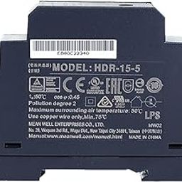 TorqCali Mean Well HDR-15-5 15W 5V 2.4A Single Output Ultra Slim DIN Rail Power Supply-image-67