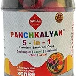 SAFAL Panchkalyan Sambrani Dhoop Cups for Pooja (36 Cups) | Havan Cups for Pooja | 5 IN1 Sambrani Cups Dashanfam, Laxmi, Sidham, Loban, Gugal | Natural Ingredients | Dhoop Cones-image-81