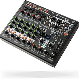 Xtreme Acoustics XAAM08 Professional 8 Channel Audio Mixer Interface Console with USB and Bluetooth Connectivity, 3 band EQ, Digital DSP Effects, XLR and Stereo Out, Low cut, High Z, Loopback feature-5