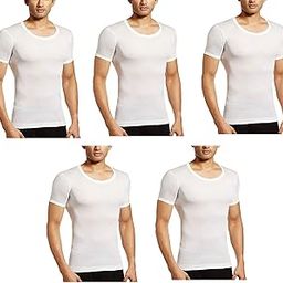 Men's Cotton Vest Pack of 5 Pcs (Multicolor)-21