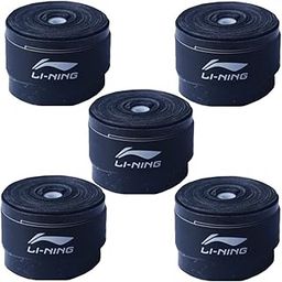 RPM Sports Li-Ning GP-20 Overgrip Badminton Racket Grip (Black) - Pack of 5-49