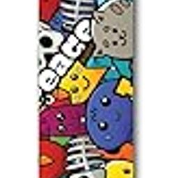 1 Pcs Abstract Art Trippy Lanyard keychain Holder Compatible For All Bikes Car Girls Kids Key Holder Tag Multicolored (6.00 x 1.00 Inch)-image-14