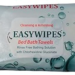 Easywipes Soft Bed Bath Wipes For Patient | Hypoallergenic, Disposable, Pre-Moistened & Alcohol-Free and Refreshing Bath Towels for Body Skin | Absorbent Cleaning wipes for Men & Women or adults 240 X 320mm-picture-13