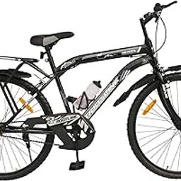 ROOTLINE Heaven 26T with Integrated Carrier MTB Cycle/Bike Single Speed with Complete Accessories 12+ Years (MATT Black)-image-76