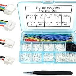 Pre-Crimped Cables and GH1.25 Connectors for Pixhawk2 Pixhack Pixracer PXFmini Silicone 15cm Wire-image-79